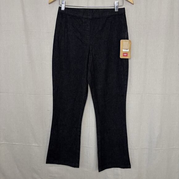 Cotton Traders Womens Western Denim Wash Comfy Bootcut Jeggings Size 6 Black - Picture 1 of 9